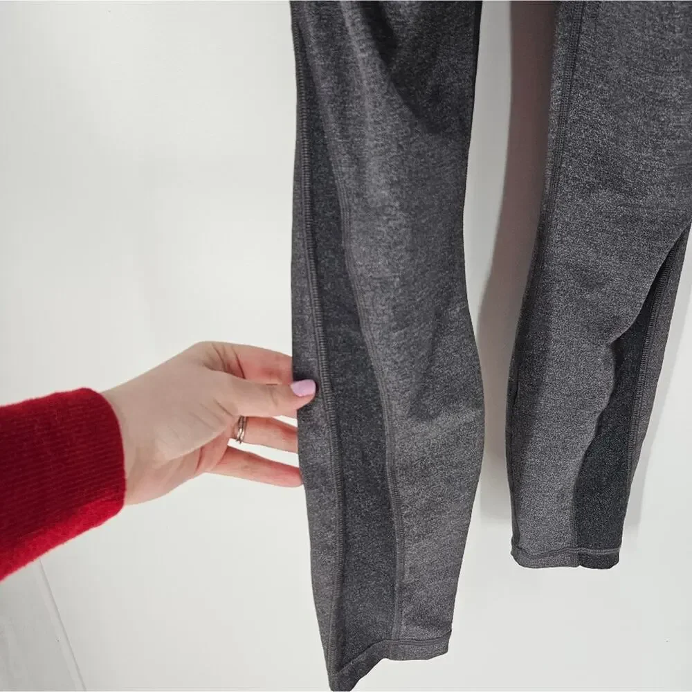 Lululemon Heathered Black Train Times 7/8 25